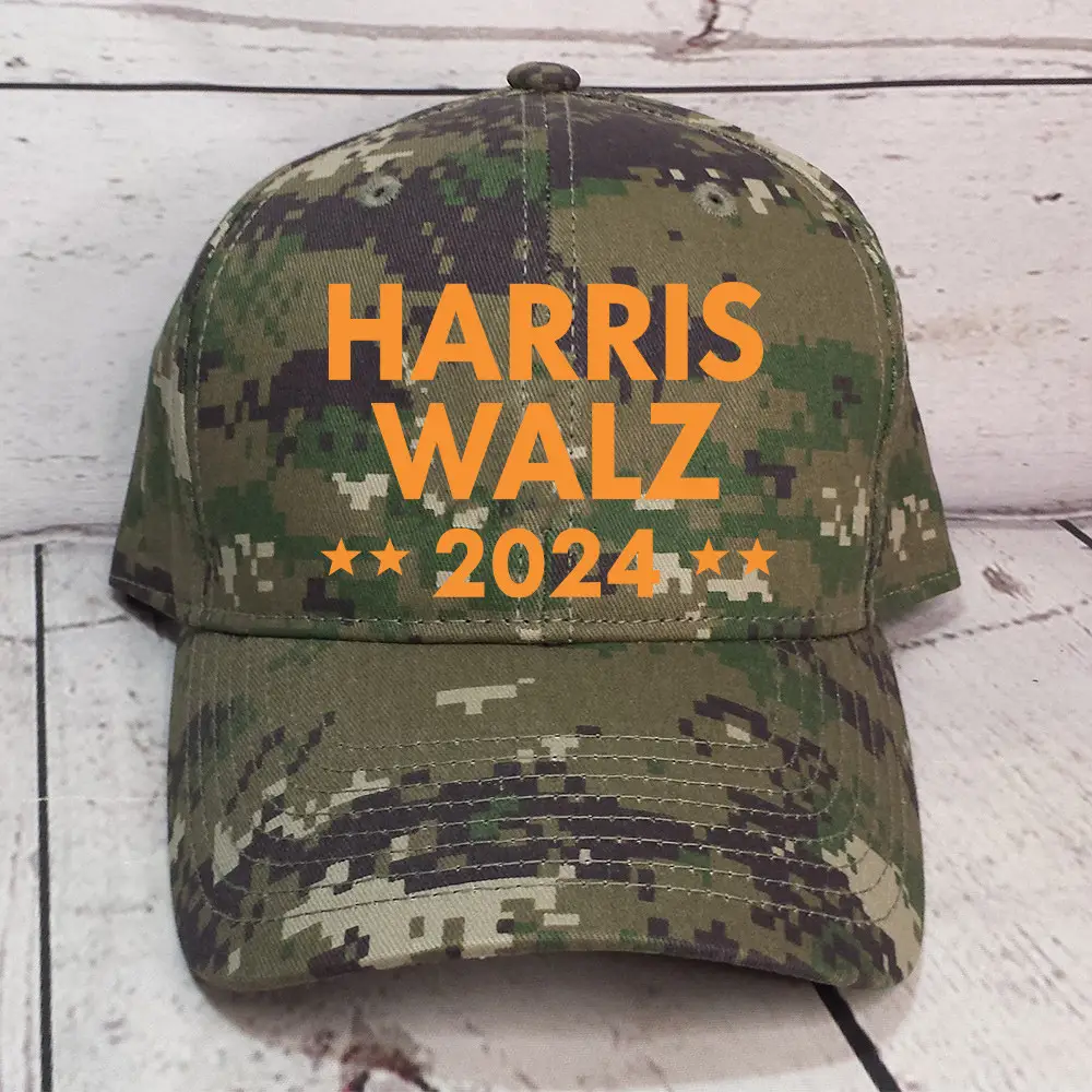 Harris Walz 2024 Camo Hat Harris Walz Campaign Democrat Hat Gifts For Patriots