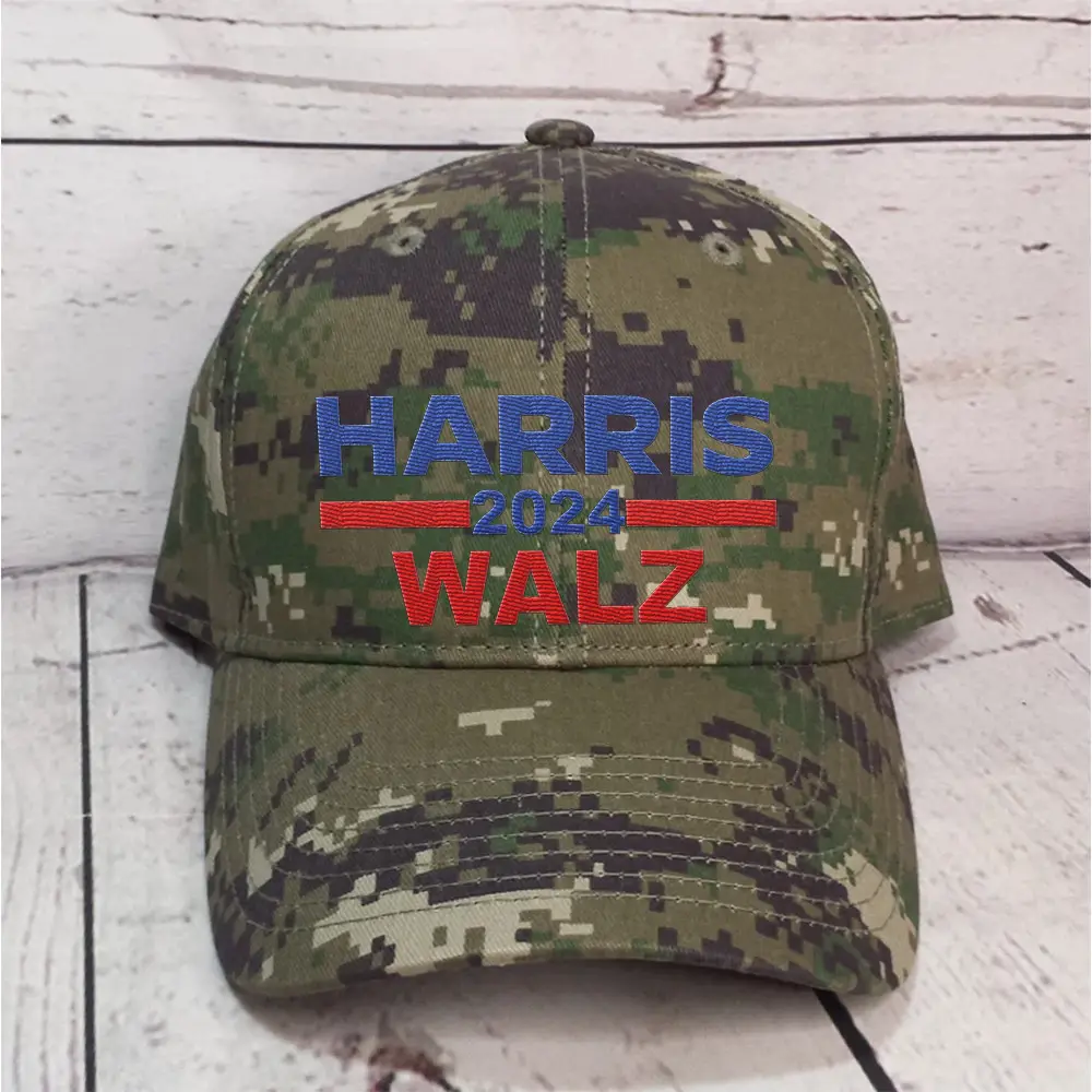Harris Walz 2024 Camo Hat Harris Walz President Campaign Hat Patriotic Gifts