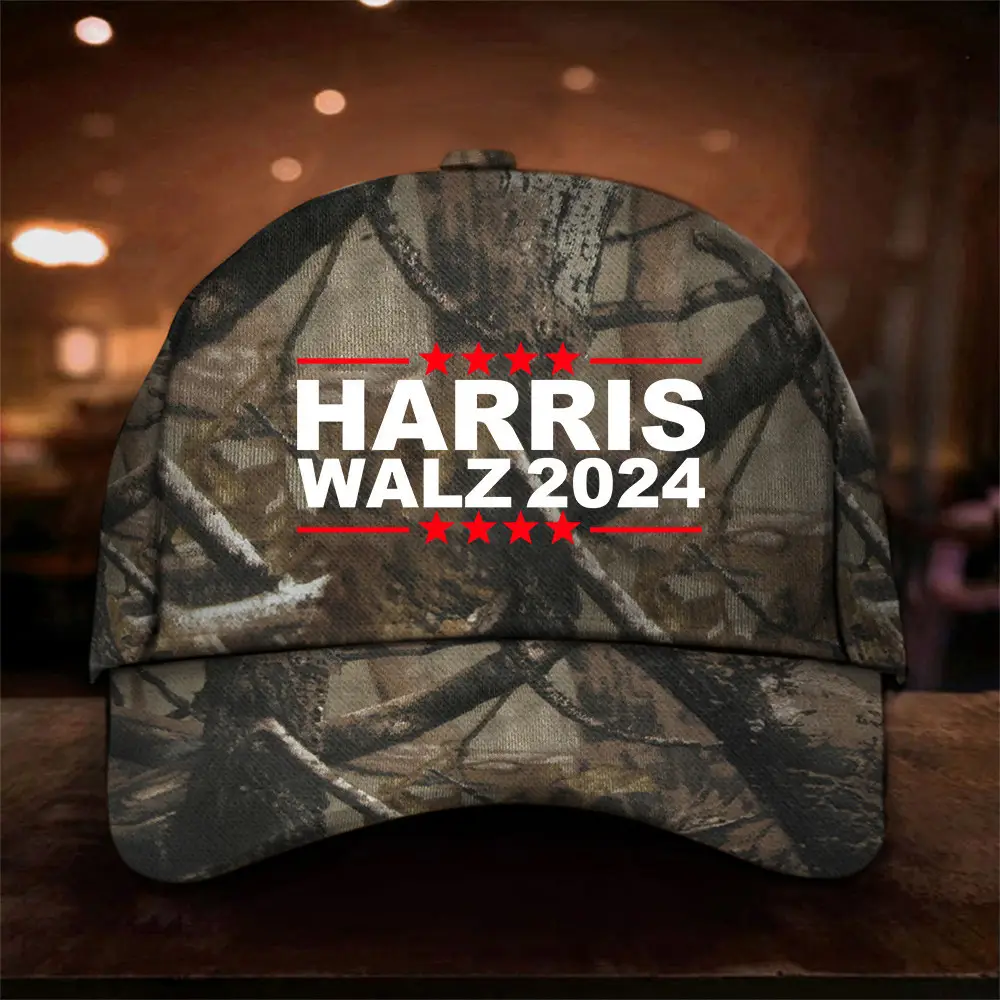Harris Walz 2024 Camo Hat Kamala For President Hat Gifts For Supporters