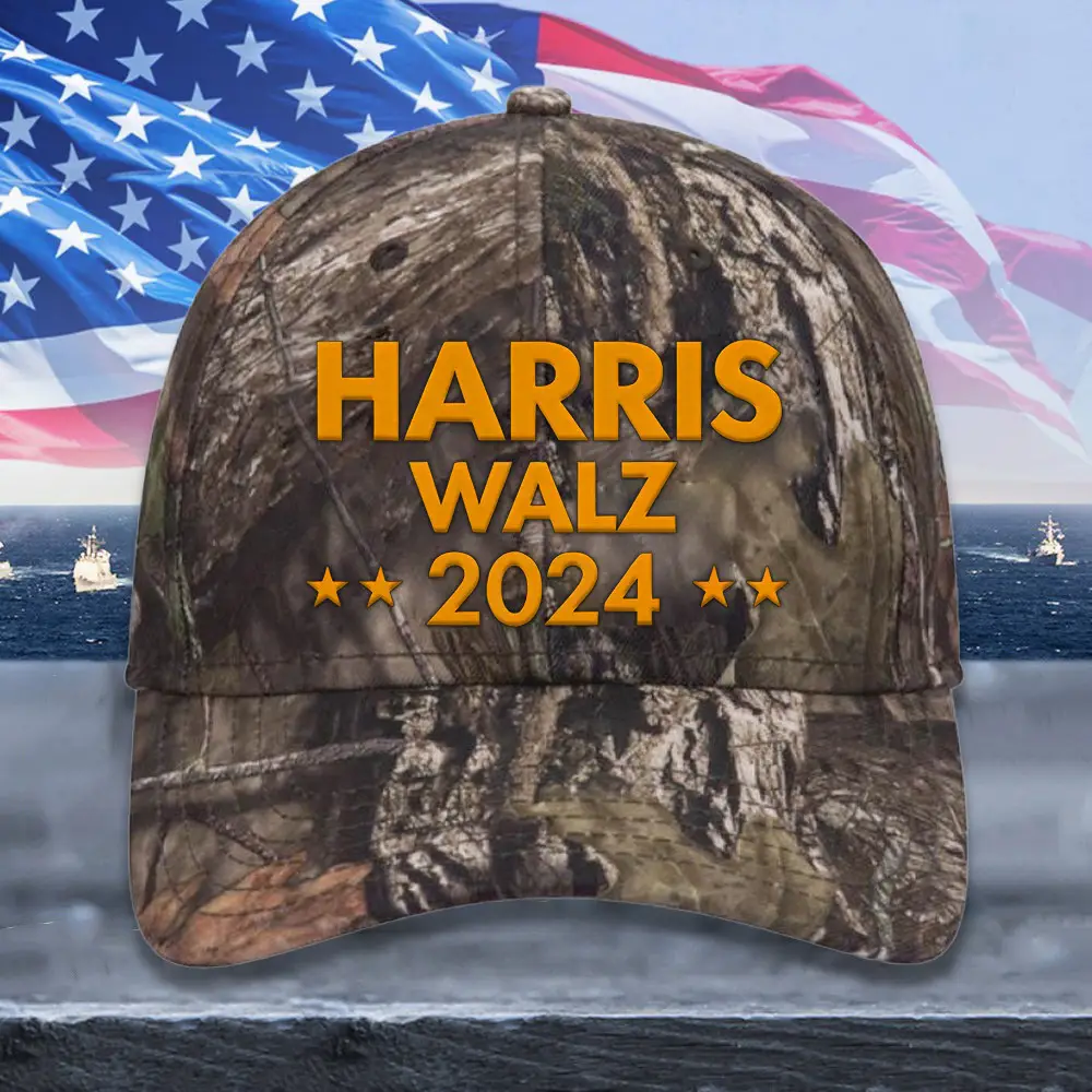 Harris Walz 2024 Camo Hat Presidential Campaign Hat Gifts For Harris Walz Voters Harris Walz 2024 Camo Hat Presidential Campaign Hat Gifts For Harris Walz Voters - Image 1