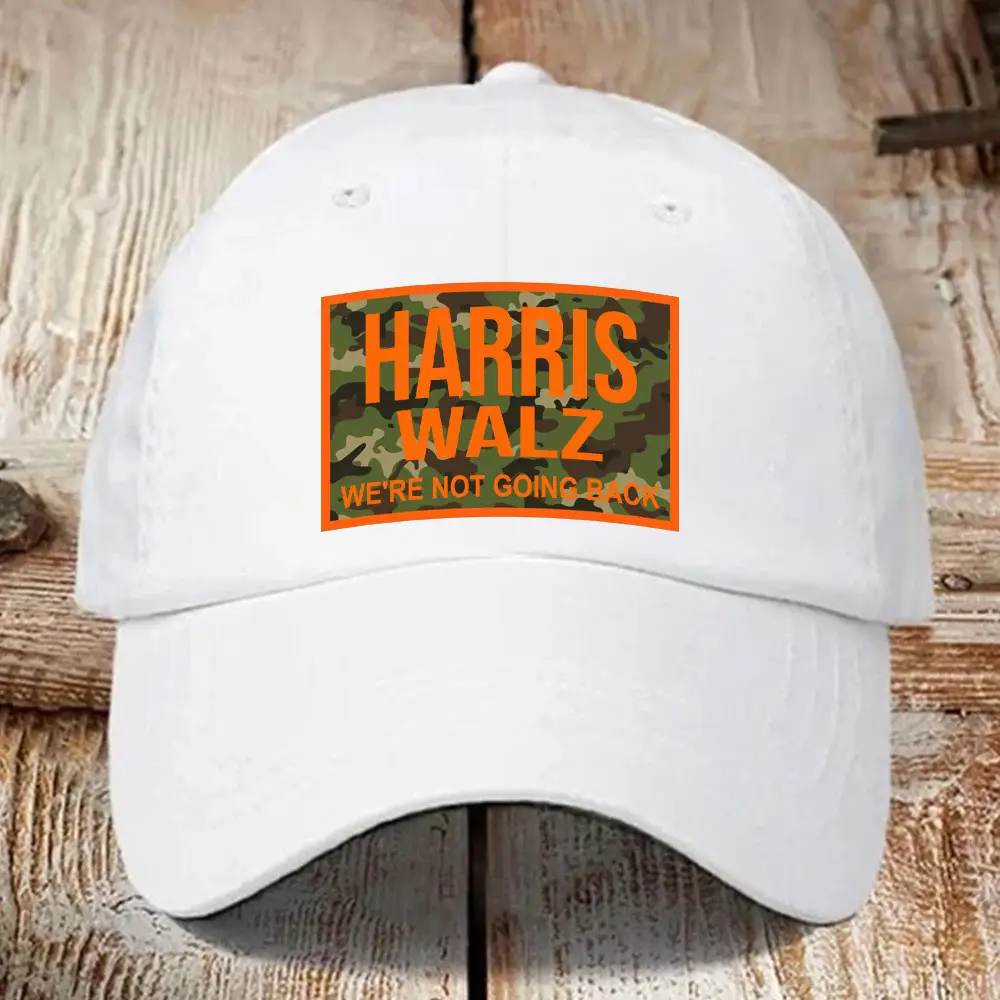 Harris Walz 2024 Camo Hat We're Not Going Back President Election Hat Gifts For Voters