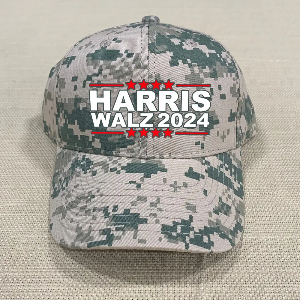 Harris Walz 2024 Camouflage Hat Harris For President Cap Best Gifts For Dad