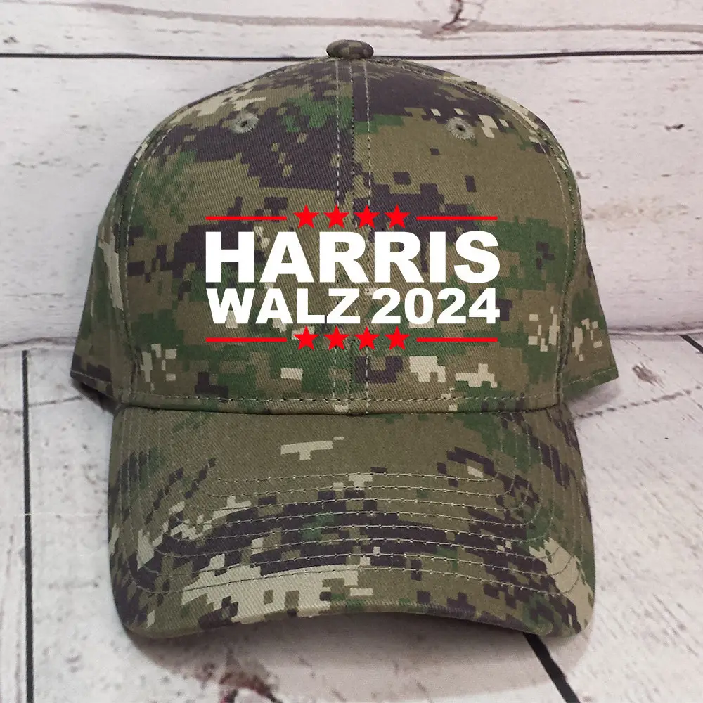 Harris Walz 2024 Camouflage Hat Harris For President Democrat Hat Gifts For Supporters