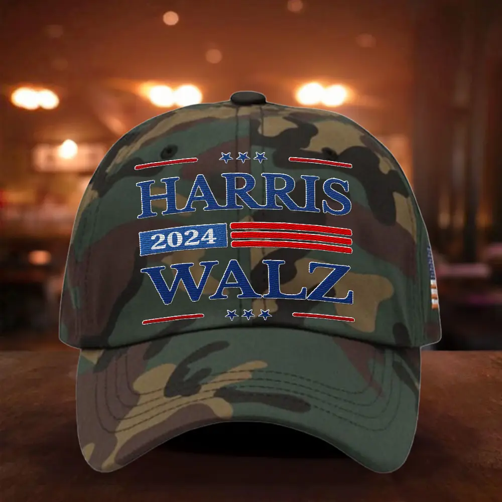 Harris Walz 2024 Camouflage Hat Vote For Harris Walz Hat Gifts For Brother
