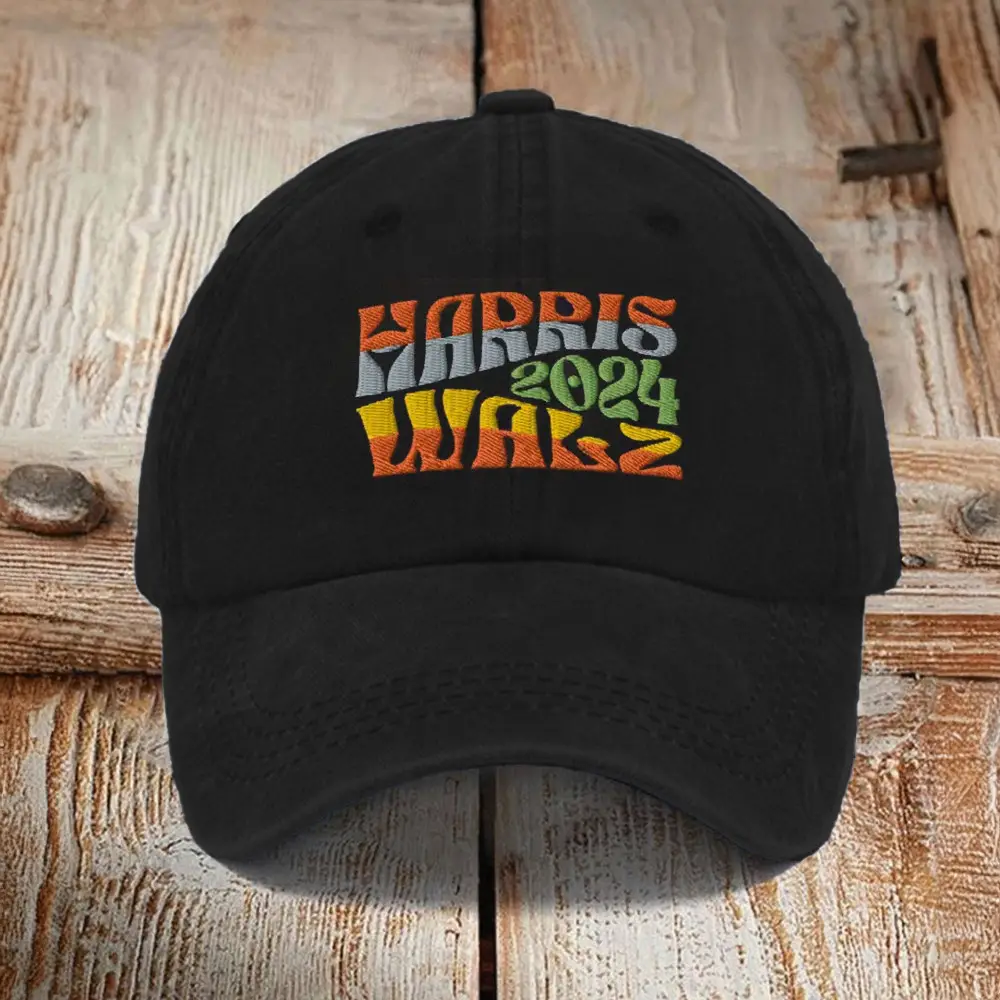 Harris Walz 2024 Embroidered Hat Harris Walz Campaign President Elect Hat Gifts For Dad