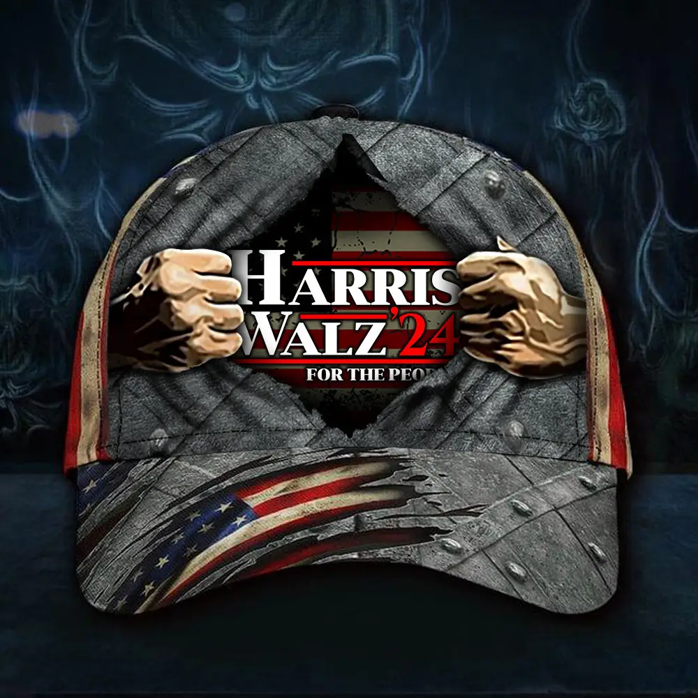 Harris Walz 2024 For The People Hat Harris Walz 2024 Merchandise Old Vintage Cap