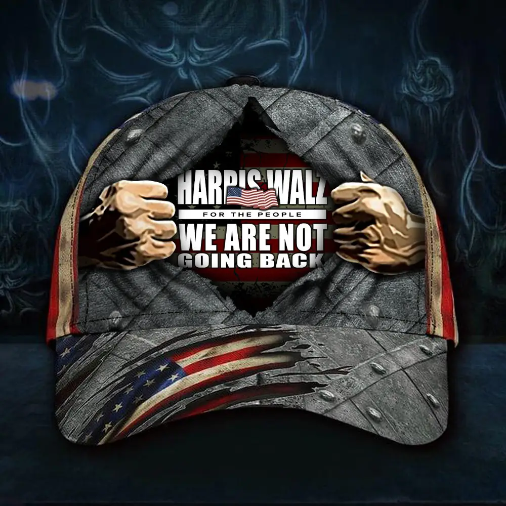 Harris Walz 2024 For The People Hat We Are Not Going Back Kamala Harris Hat Old Vintage Cap