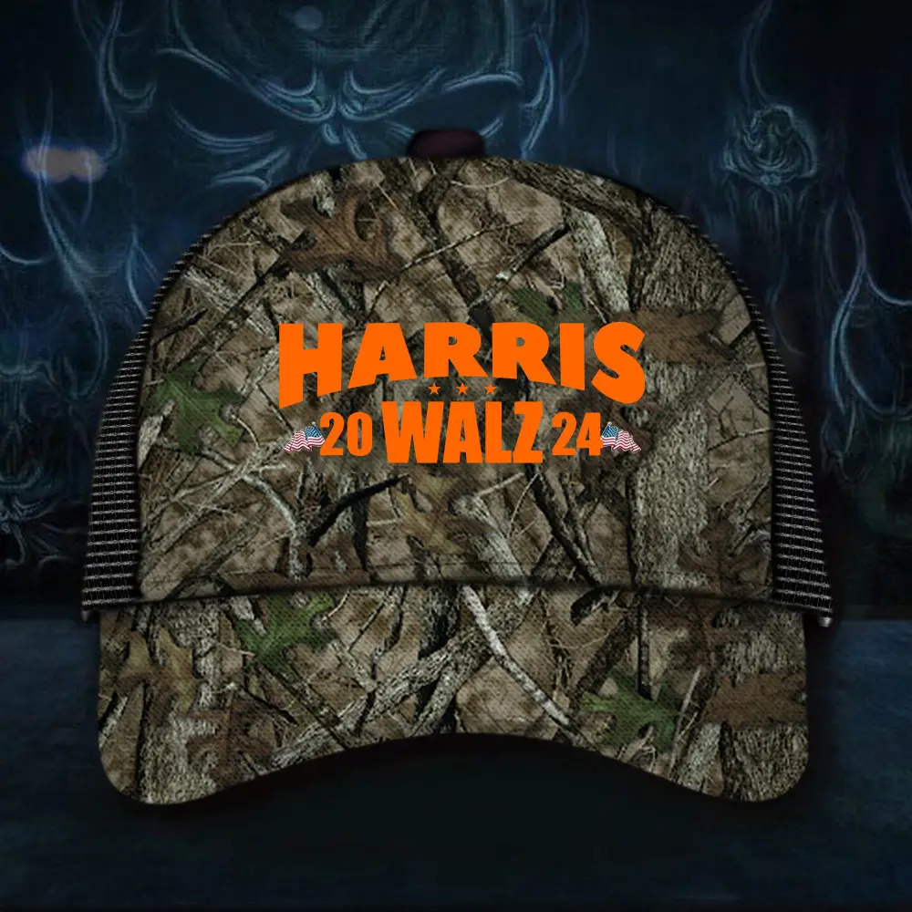 Harris Walz 2024 Hat Kamala For President Camo Hat Harris Walz Merch Gifts For Supporters