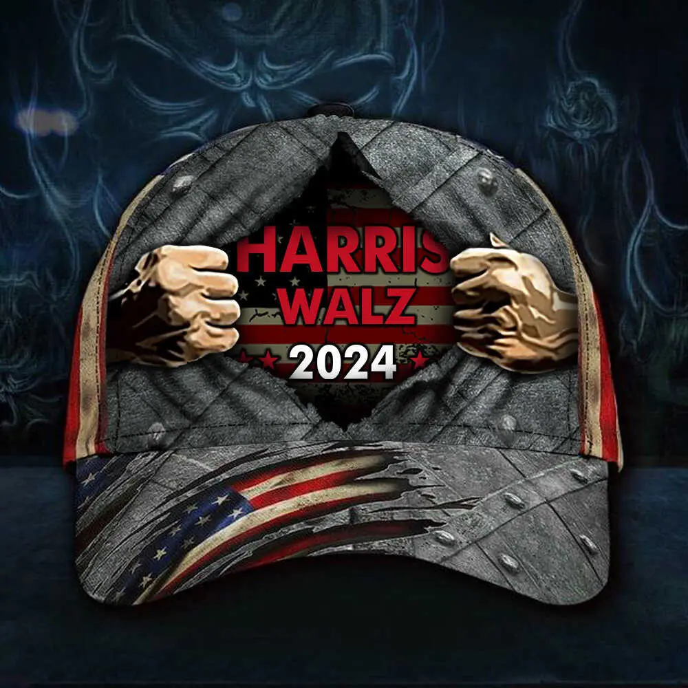 Harris Walz 2024 Hat Kamala For President Walz For VP 2024 Election Hat Vintage Cap