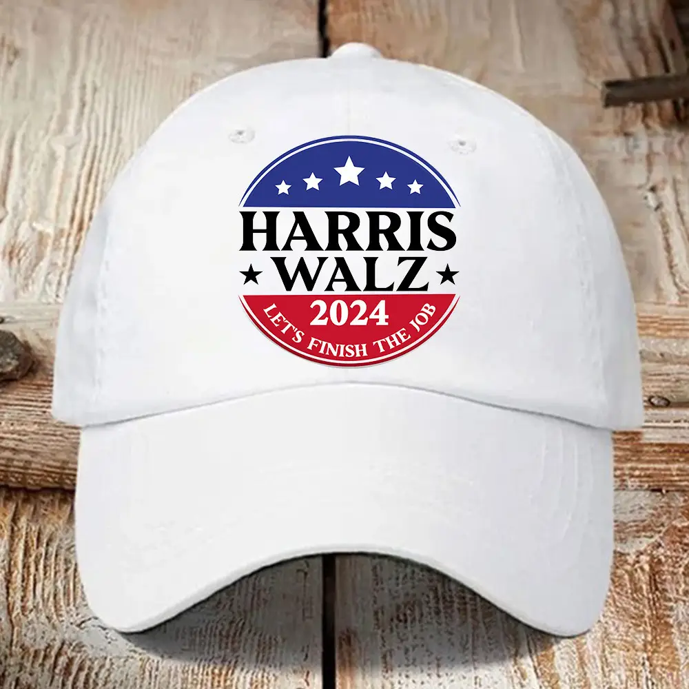 Harris Walz 2024 Hat Let's Finish The Job Kamala Harris Hat Gifts For Supporters