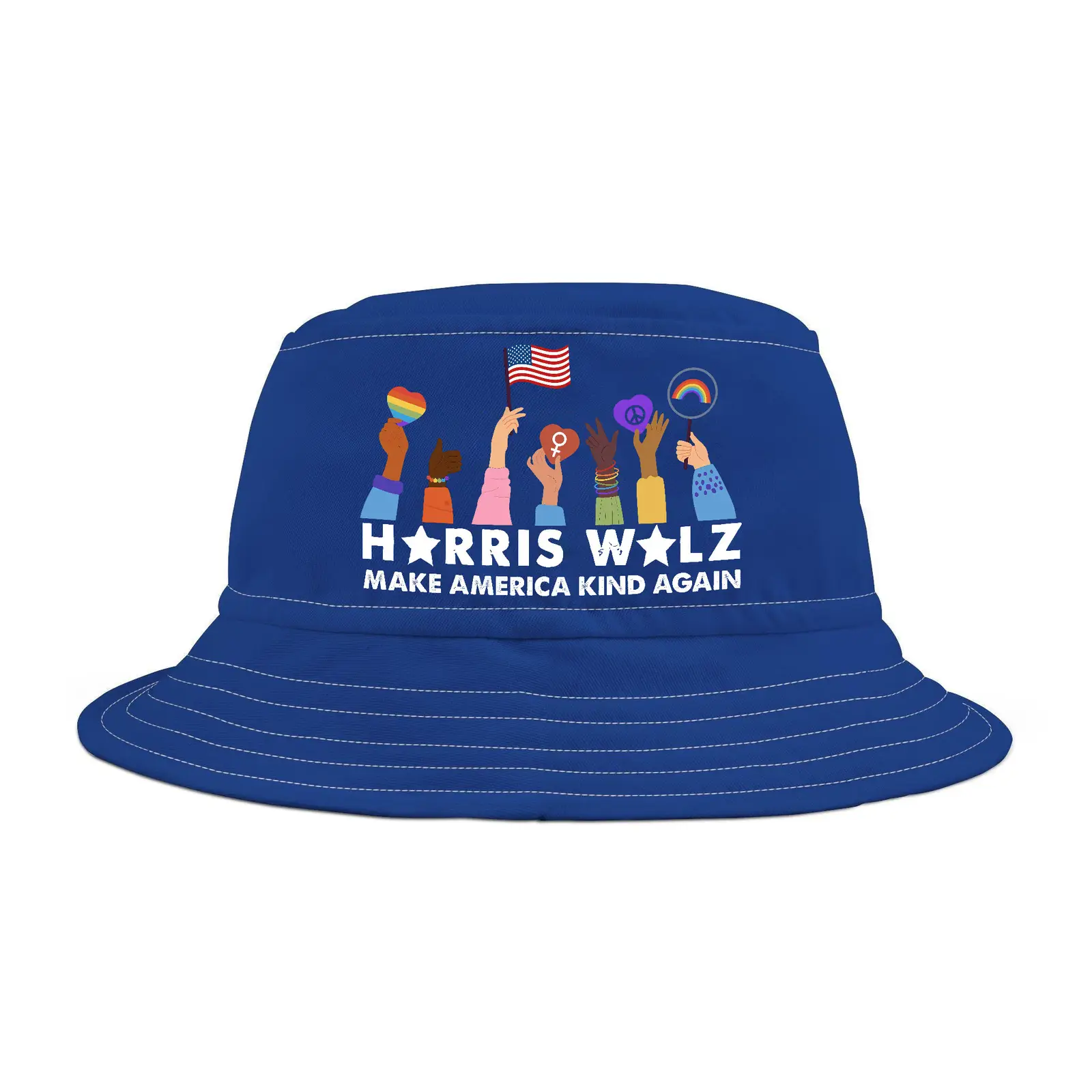 Harris Walz 2024 Make America Kind Again Bucket Hat Gifts For Democrats