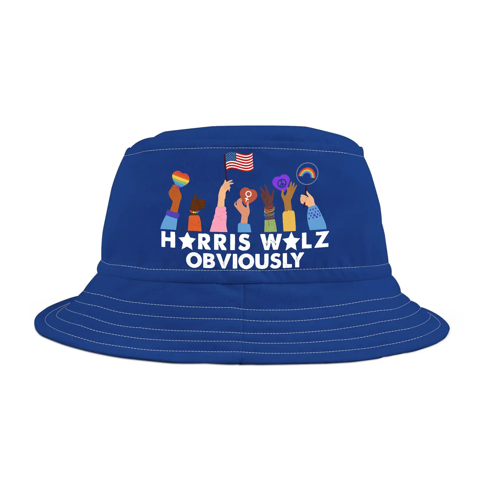Harris Walz 2024 Obviously Bucket Hat Gifts For Democrats