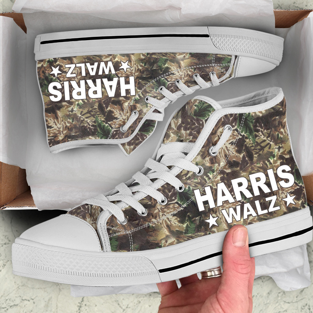 Harris Walz 2024 Otto Camouflage High Top Shoes Gifts For Him For Her Harris Walz 2024 Otto Camouflage High Top Shoes Gifts For Him For Her - Image 1