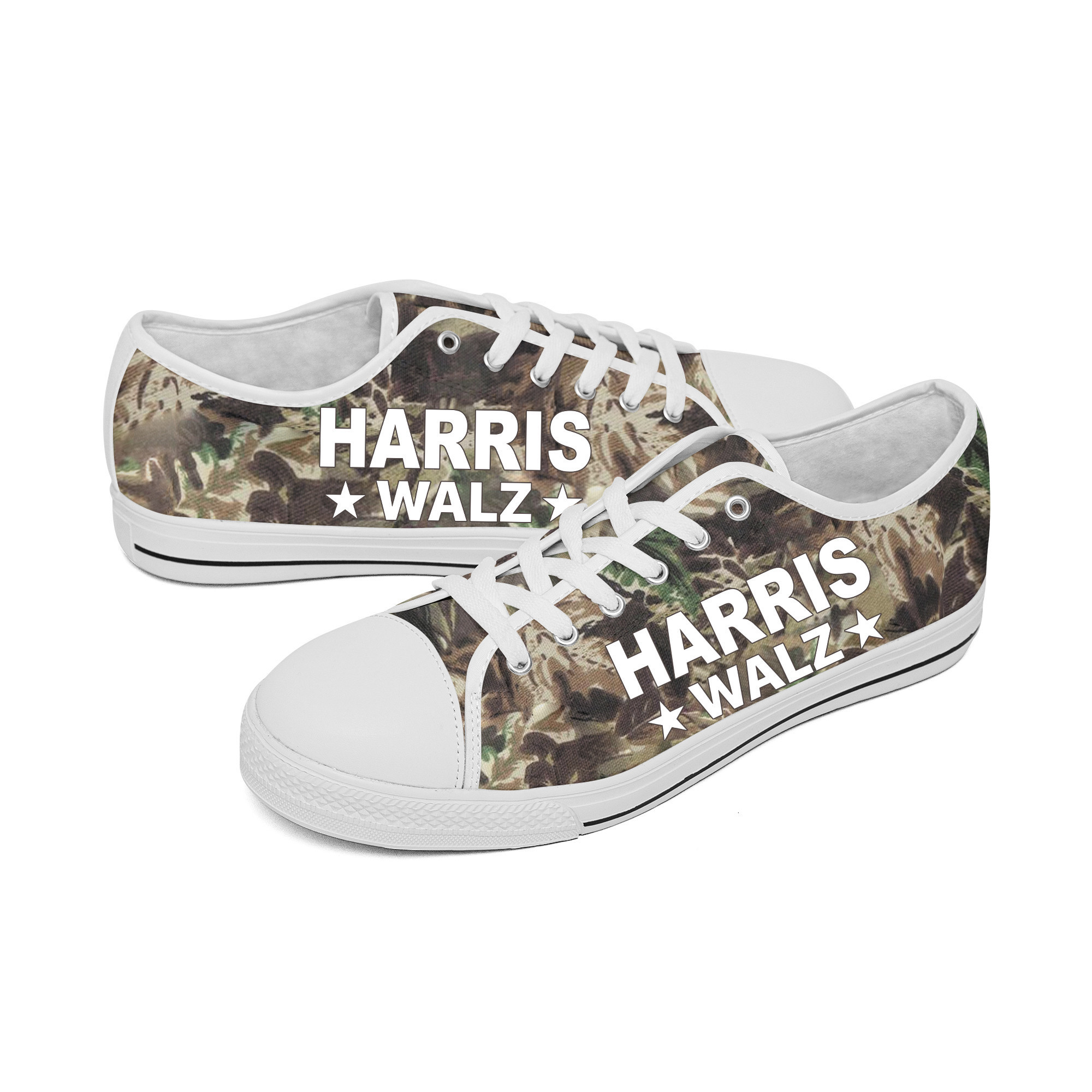 Harris Walz 2024 Otto Camouflage Low Top Shoes Gifts For Him For Her