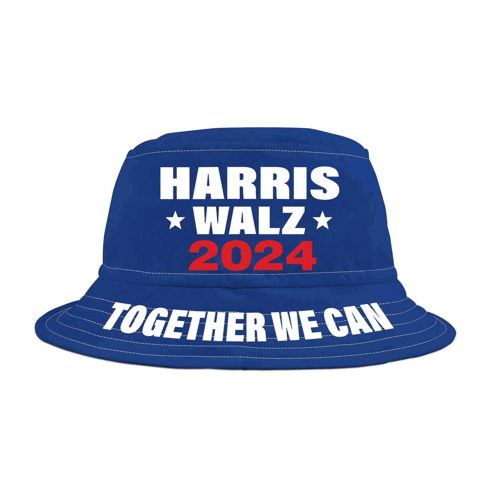 Harris Walz 2024 Together We Can Vote Blue Bucket Hat Gifts For Supporters
