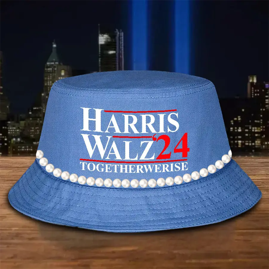 Harris Walz 2024 Together We Rise Bucket Hat Harris Walz Campaign 2024 Election Hat Gifts
