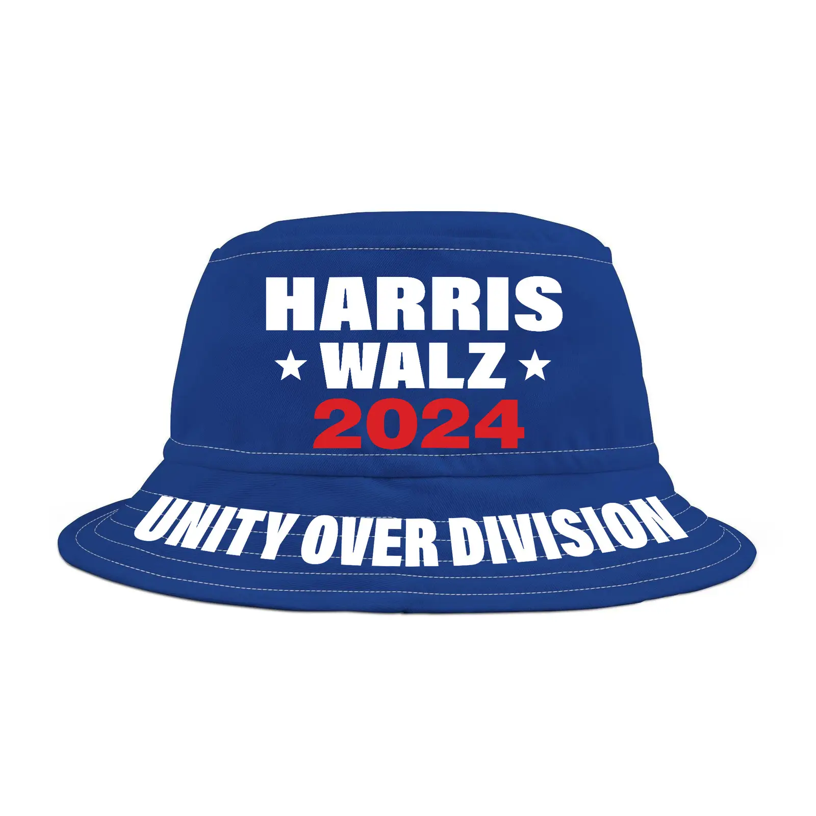 Harris Walz 2024 Unity Over Division Bucket Hat Vote Blue Gifts For Supporters