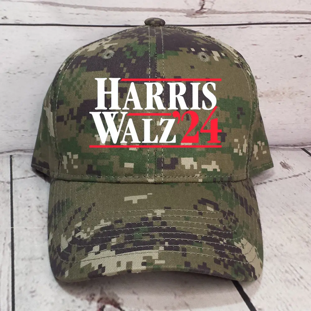 Harris Walz 24 Camo Hat Harris Walz Merch Political Campaign Hat Gifts For Patriotic