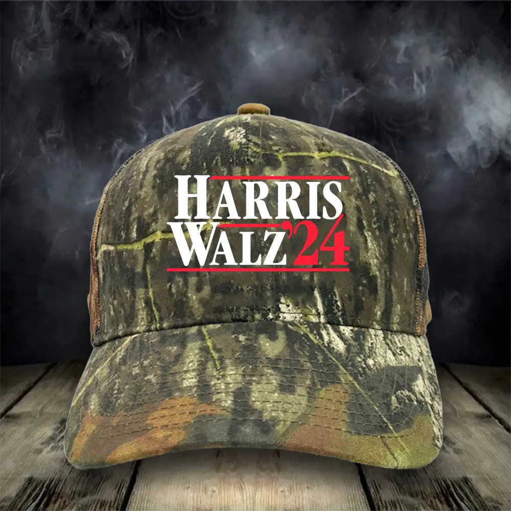Harris Walz 24 Camo Hat Political Campaign Harris Walz Hat Gifts For Voters