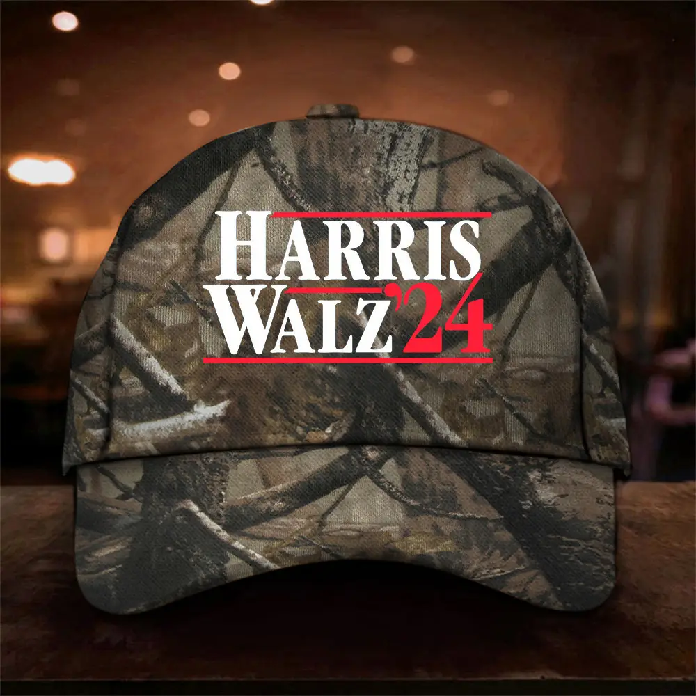 Harris Walz 24 Camo Hat Political Campaign Hat Gifts For Harris Walz Voters Harris Walz 24 Camo Hat Political Campaign Hat Gifts For Harris Walz Voters - Image 1