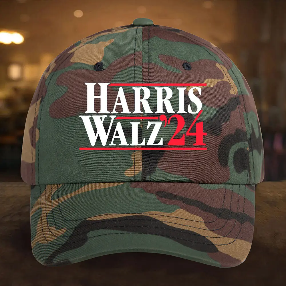 Harris Walz 24 Camouflage Hat Harris Merch President Campaign Hat Gifts For Son