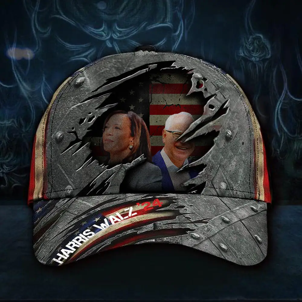 Harris Walz 24 Hat 2024 Election Harris Walz Merchandise Retro Cap Patriotic Gifts For Him