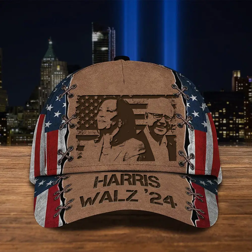 Harris Walz 24 Hat President Campaign Harris Walz Hats American Flag Cap Gifts For Daddy