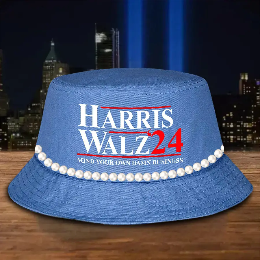Harris Walz 24 Mind Your Own Damn Business Bucket Hat Harris Walz Campaign 2024 Election Hat Gifts