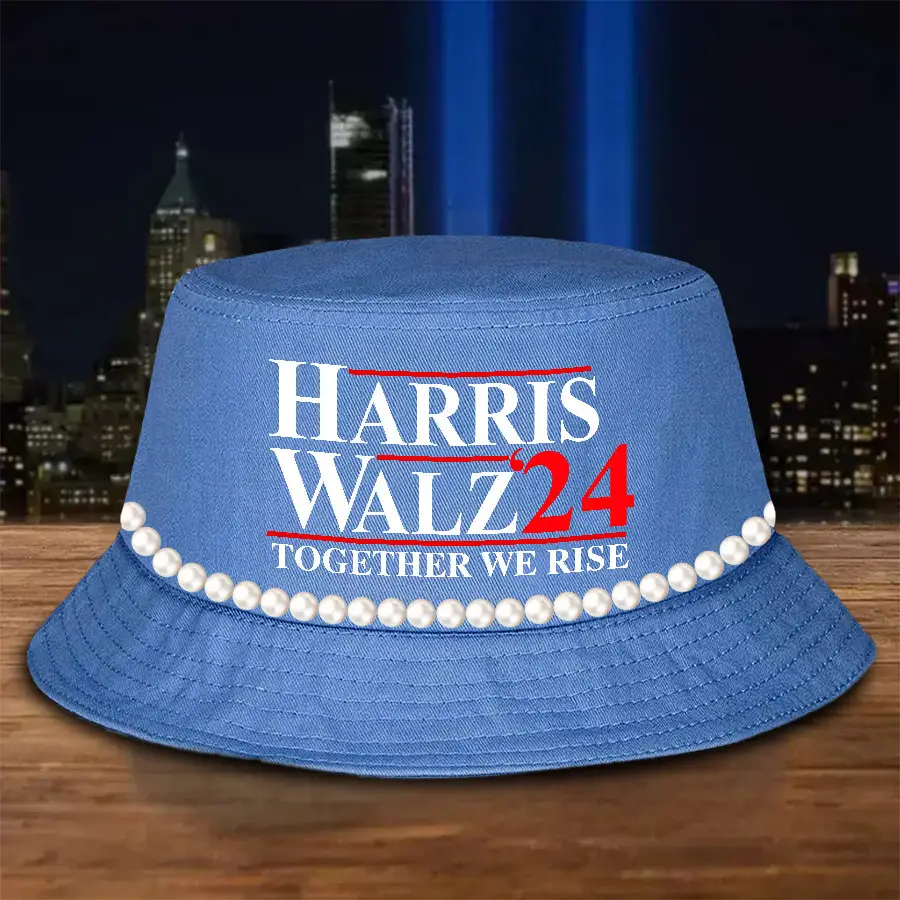 Harris Walz 24 Together We Rise Bucket Hat Harris Walz Campaign 2024 Election Hat Gifts