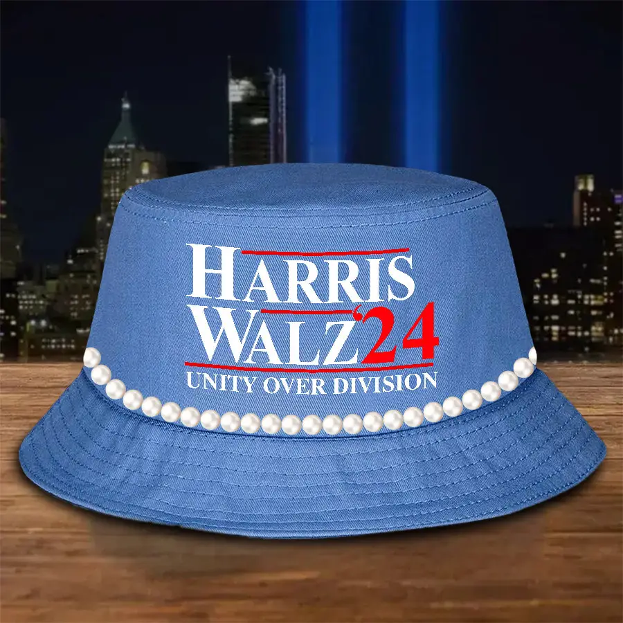 Harris Walz 24 Unity Over Division Bucket Hat Harris Walz Campaign 2024 Election Hat Gifts