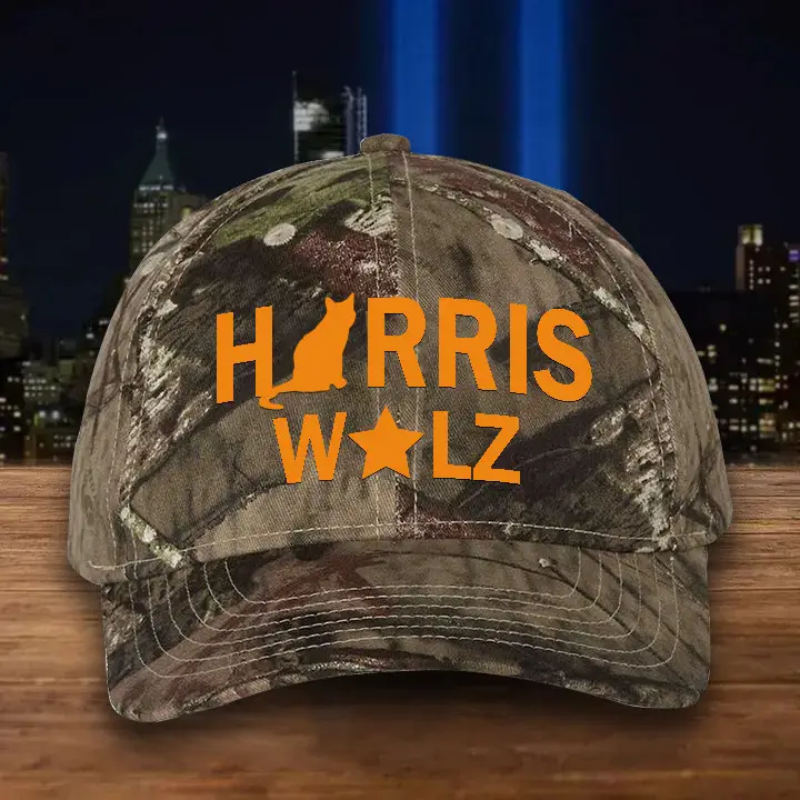 Harris Walz Baseball Mossy Oak Camo Cap Harris Walz 2024 Hat Gifts For Supporters