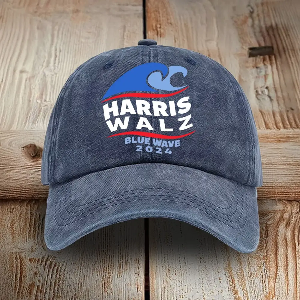 Harris Walz Blue Wave 2024 Hat Harris Walz Political Campaign Hat Gifts For Voters