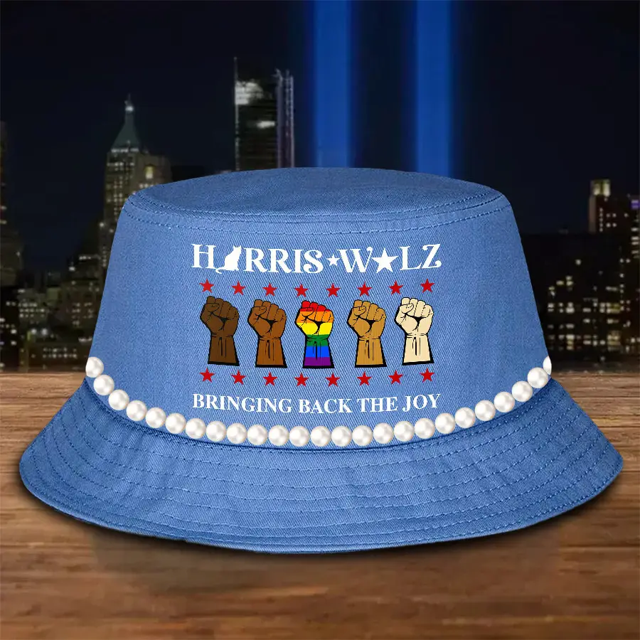 Harris Walz Bucket Hat Bringing Back The Joy Kamala Harris For President Supporter Hat Gifts For Her
