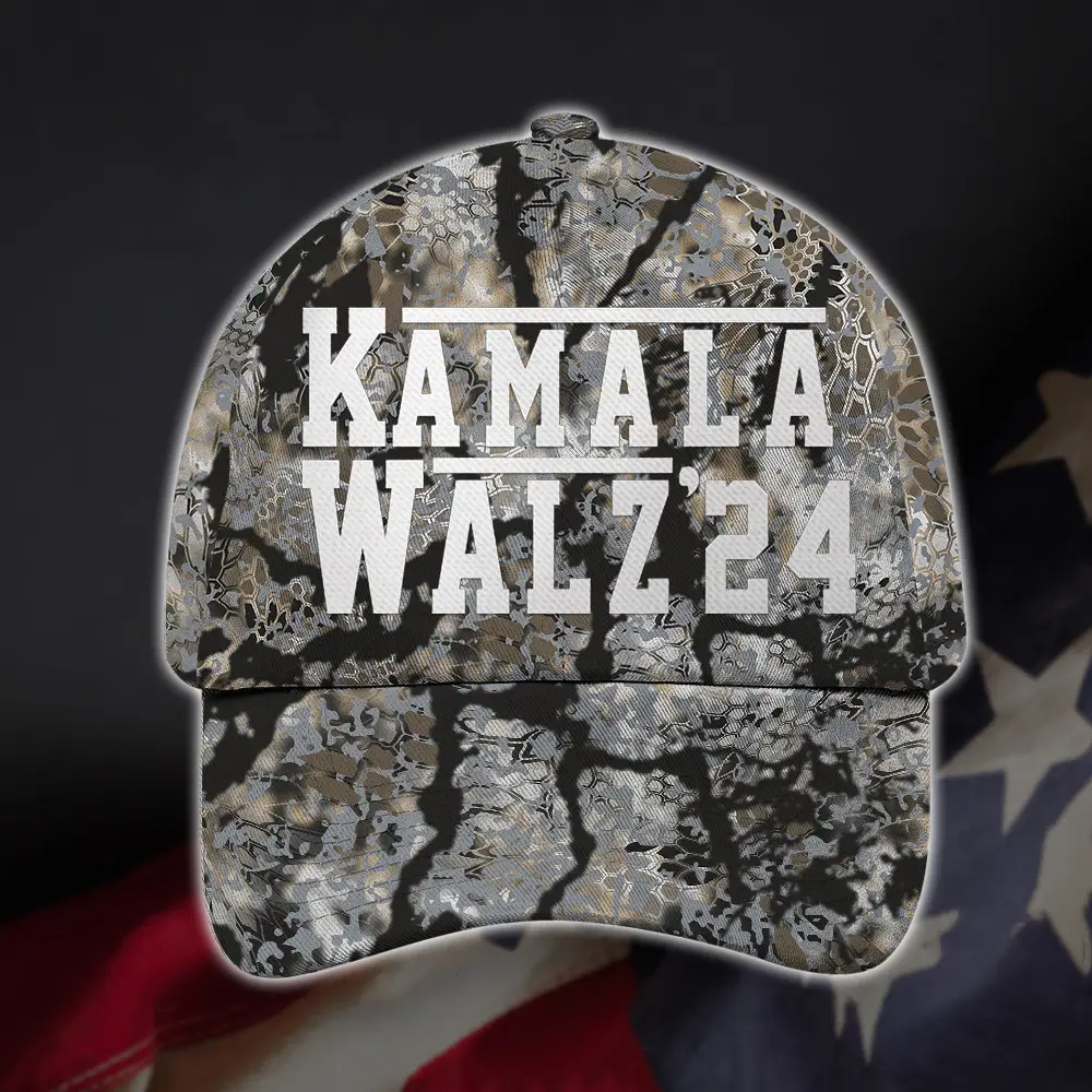 Harris Walz Camo Hat 2024 President Harris Walz Campaign Merch Gifts For Stepdad