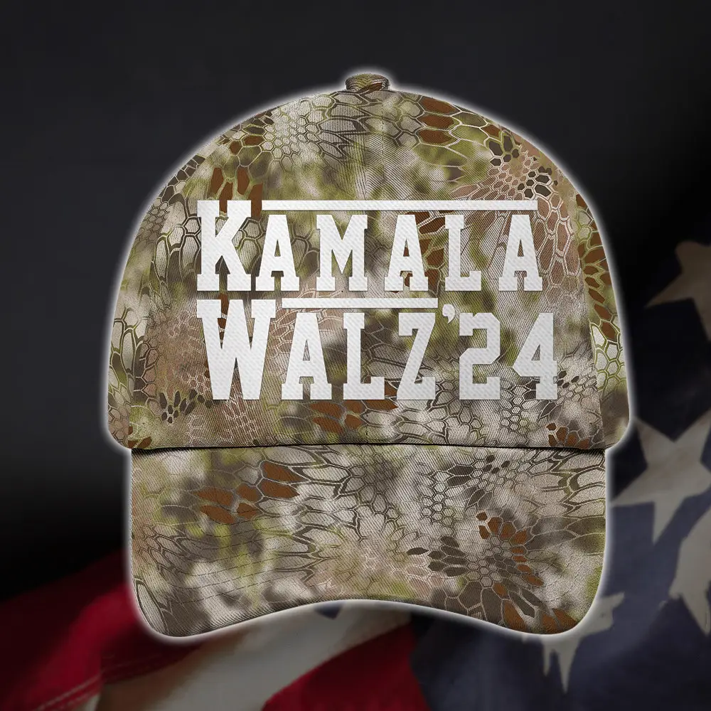 Harris Walz Camo Hat Democrat President Harris Walz Hats 2024 Political Campaign Cap Harris Walz Camo Hat Democrat President Harris Walz Hats 2024 Political Campaign Cap - Image 1