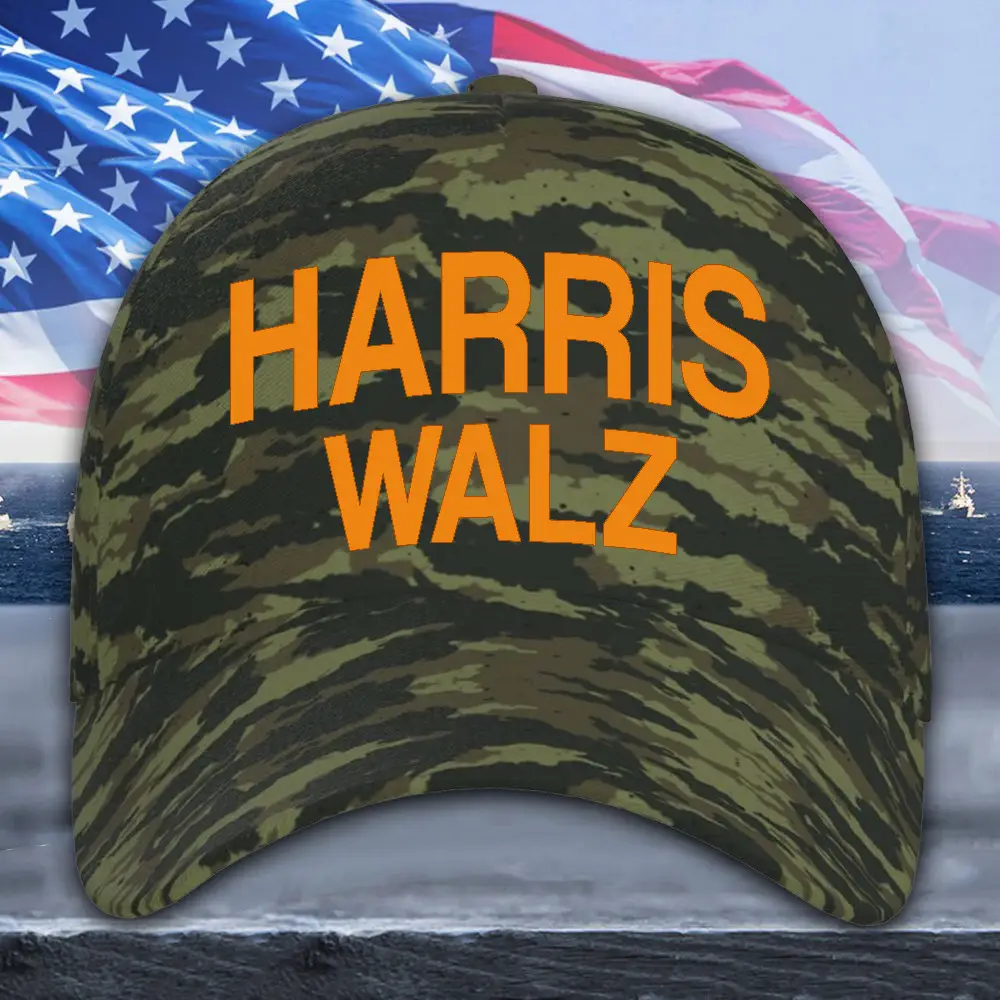 Harris Walz Camo Hat Harris For President Walz For VP Election Hat Gifts For Voters