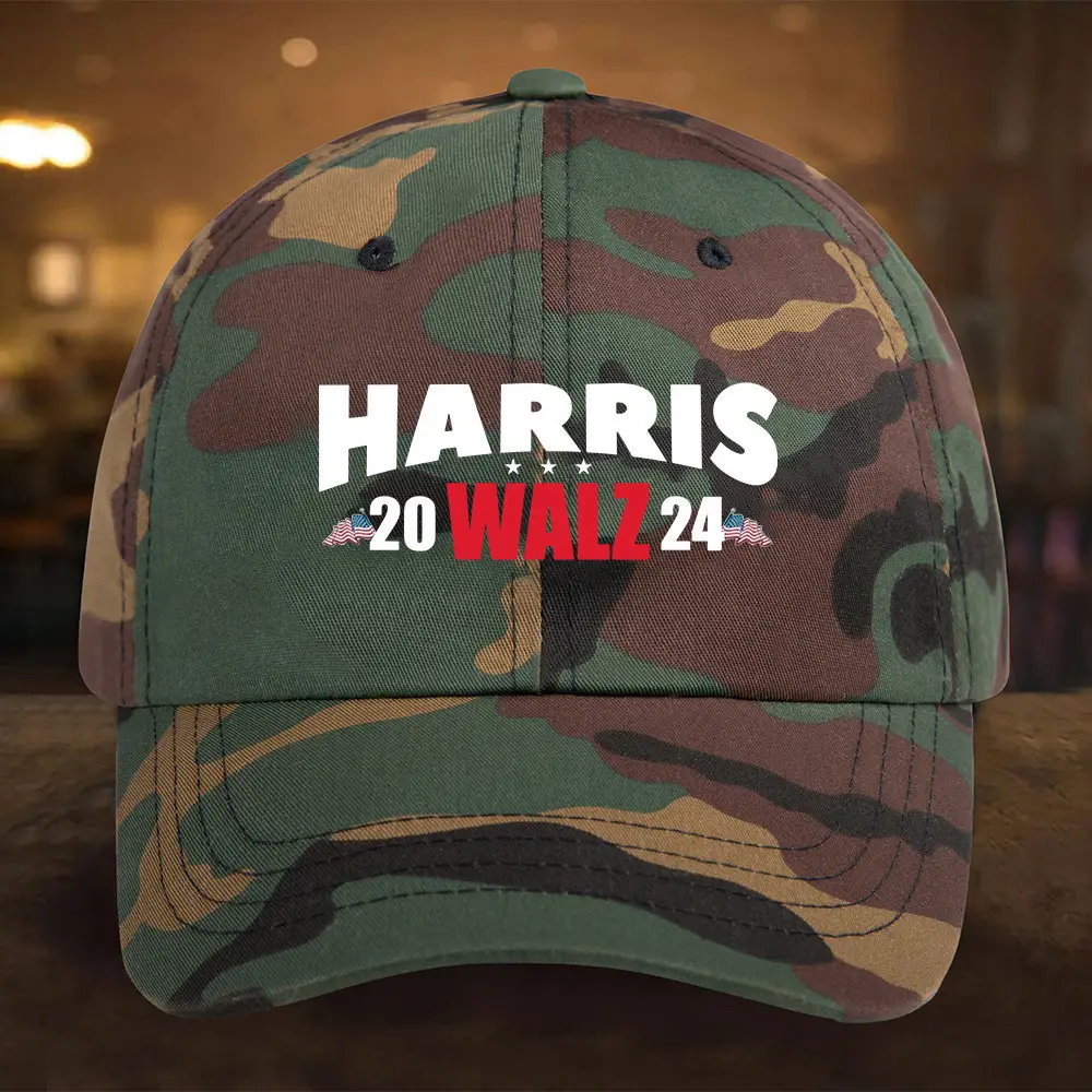 Harris Walz Camo Hat Harris Walz 24 Hat 2024 President Merch Gifts For Men