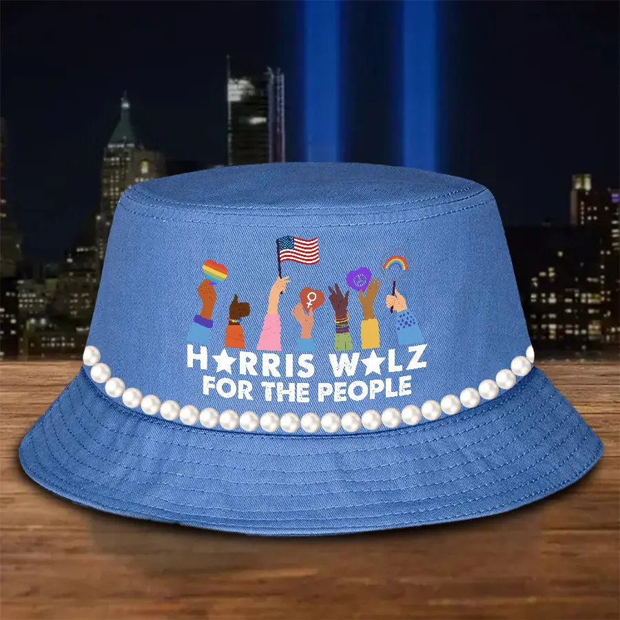 Harris Walz For The People Bucket Hat Harris Walz Campaign President Election Hat