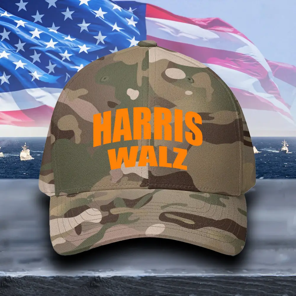Harris Walz Hat Camo Kamala Harris for President 2024 Baseball Cap Gifts For Supporters