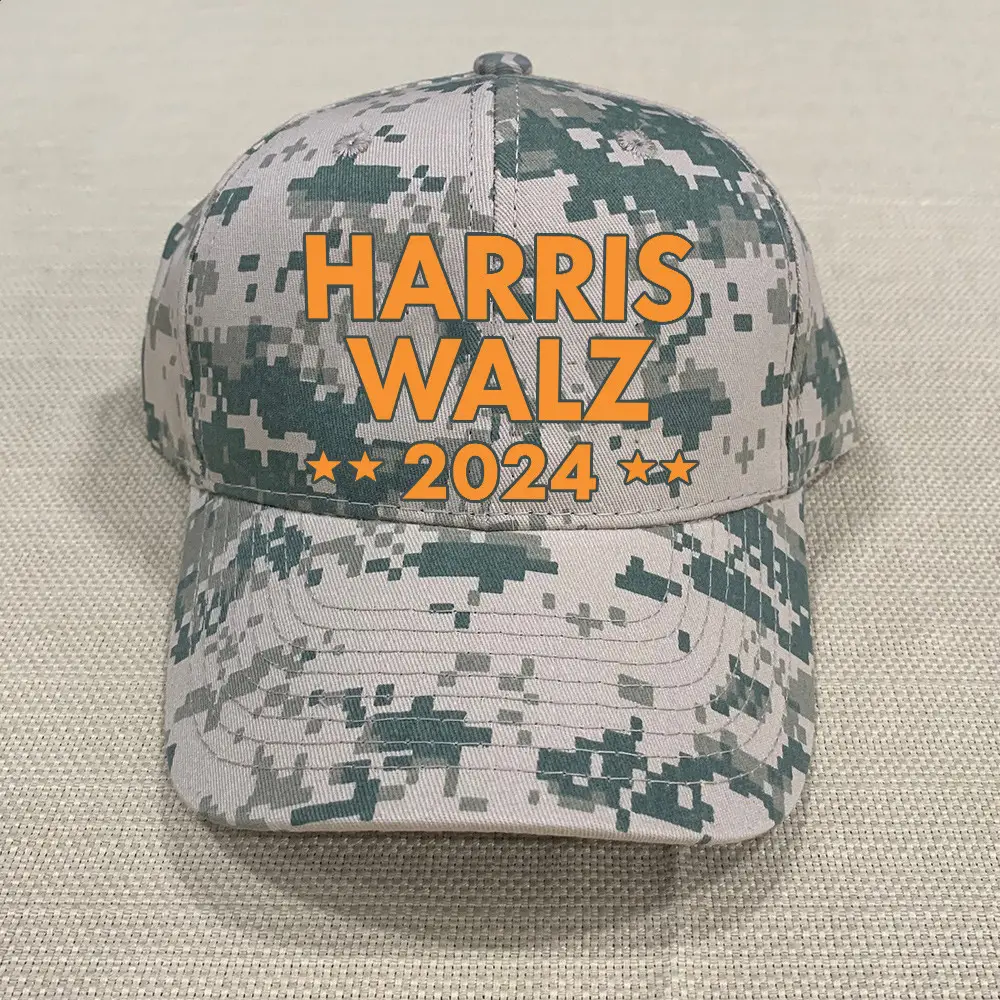 Harris Walz Hat Harris Walz 2024 Camo Hat Democrat Cap Gifts For Patriotic