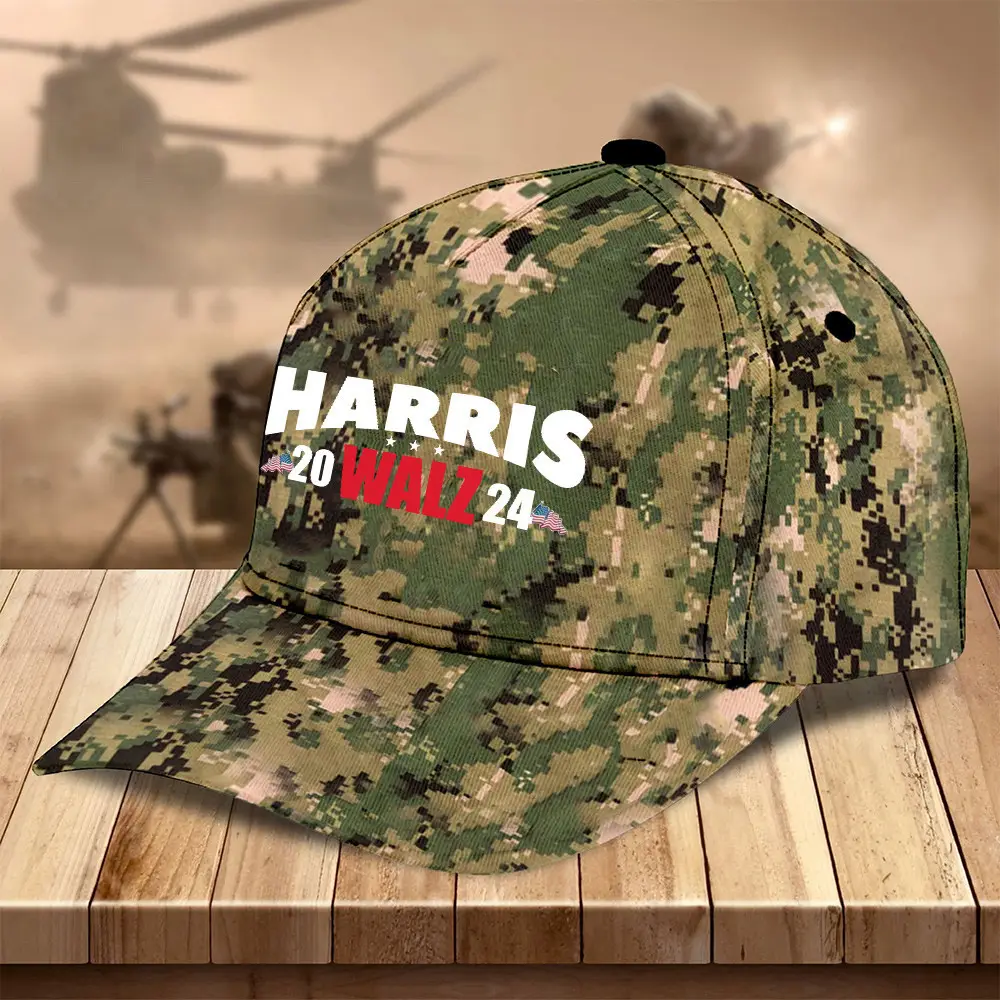Harris Walz Hat Harris Walz Campaign Camo Hat 2024 President Merchandise Gifts For Patriotic