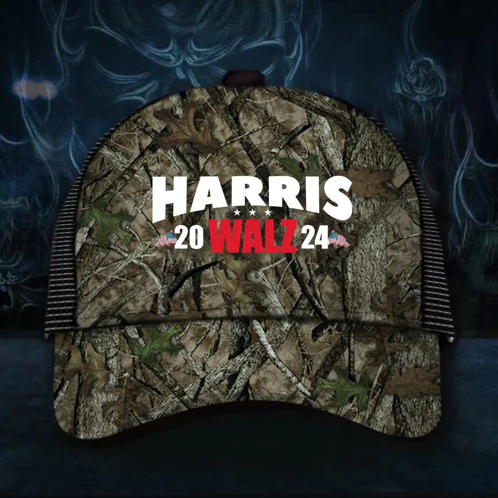 Harris Walz Hat Harris Walz Campaign Camouflage Hat 2024 President Merchandise Gifts For Dad
