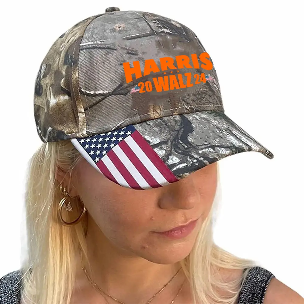Harris Walz Hat Kamala For President 2024 Camouflage Hat Harris Walz Merchandise