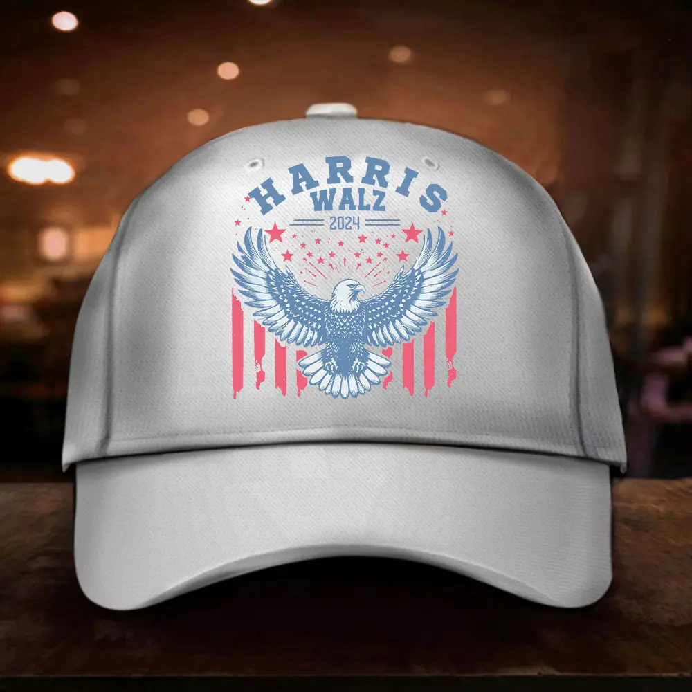 Harris Walz Let's Finish The Job Hat Madam Kamala Harris 2024 Eagle Hat Gifts For Him Her