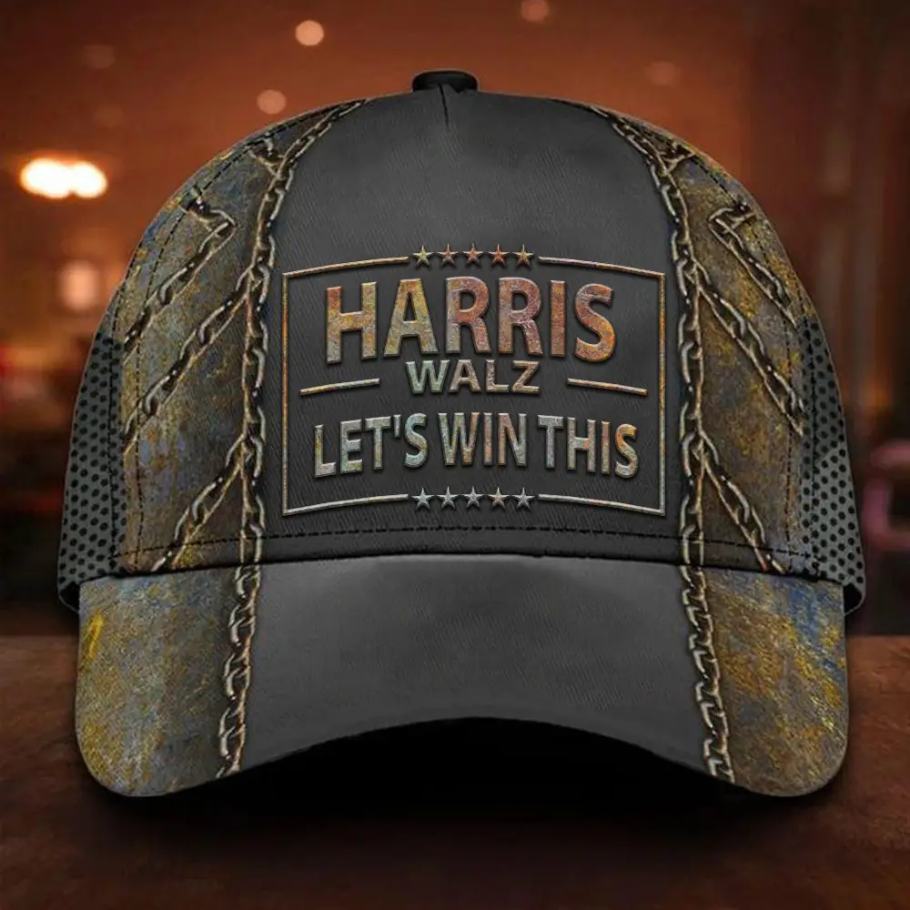 Harris Walz Let's Win This Hat Harris Walz 2024 Hat President-Elect Merch