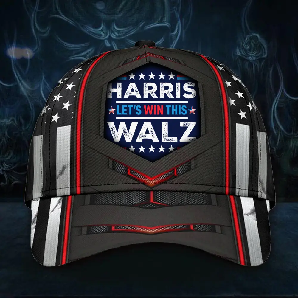 Harris Walz Let's Win This Hat President Harris Walz Hat MAGA 2024 Patriotic Cap
