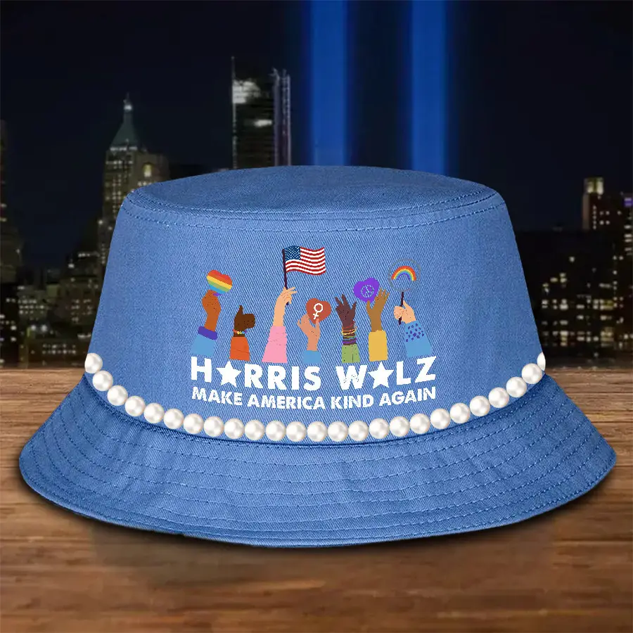 Harris Walz Make America Kind Again Bucket Hat Harris Walz Campaign President Election Hat
