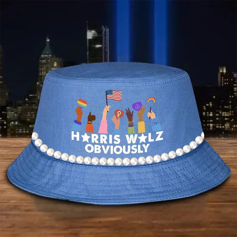 Harris Walz Obviously Bucket Hat Harris Walz Campaign President Election Hat Harris Walz Obviously Bucket Hat Harris Walz Campaign President Election Hat - Image 1