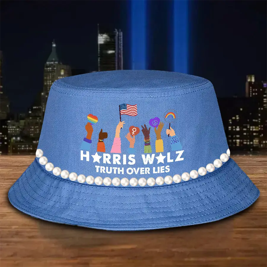 Harris Walz Truth Over Lies Bucket Hat Harris Walz Campaign President Election Hat