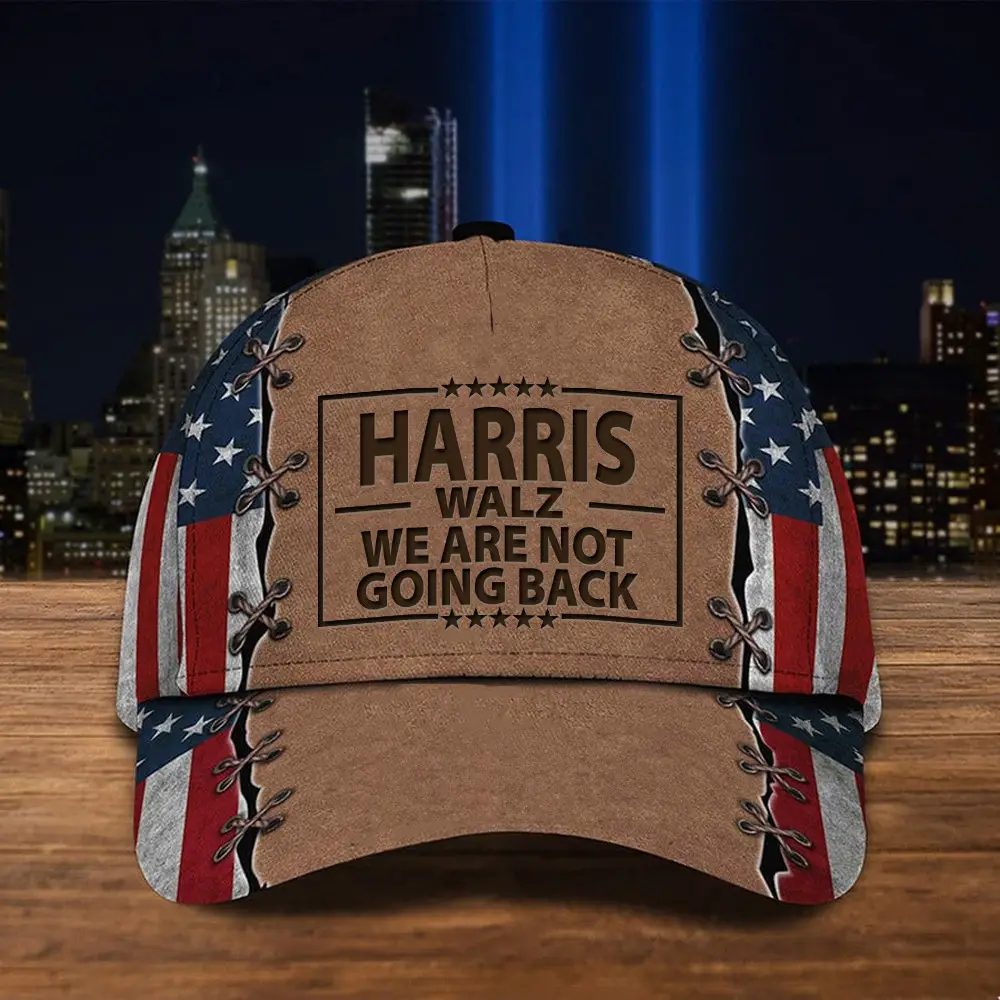 Harris Walz We Are Not Going Back Hat Harris Walz 24 Supporters American Flag Hat Gifts Harris Walz We Are Not Going Back Hat Harris Walz 24 Supporters American Flag Hat Gifts - Image 1